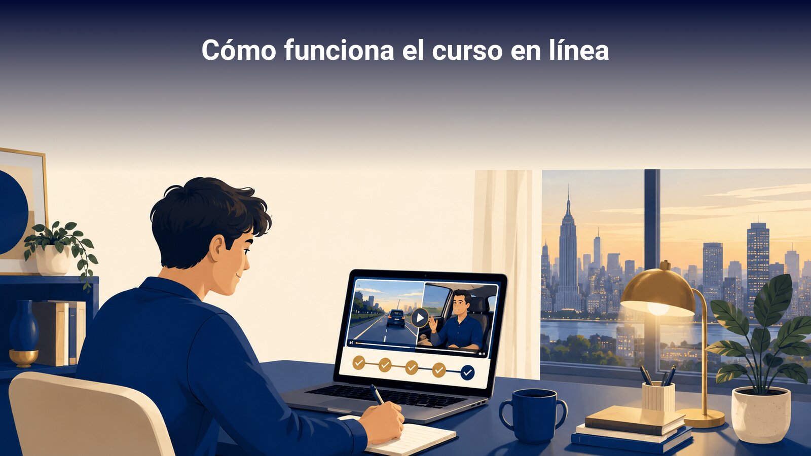 Cómo funciona el curso en línea